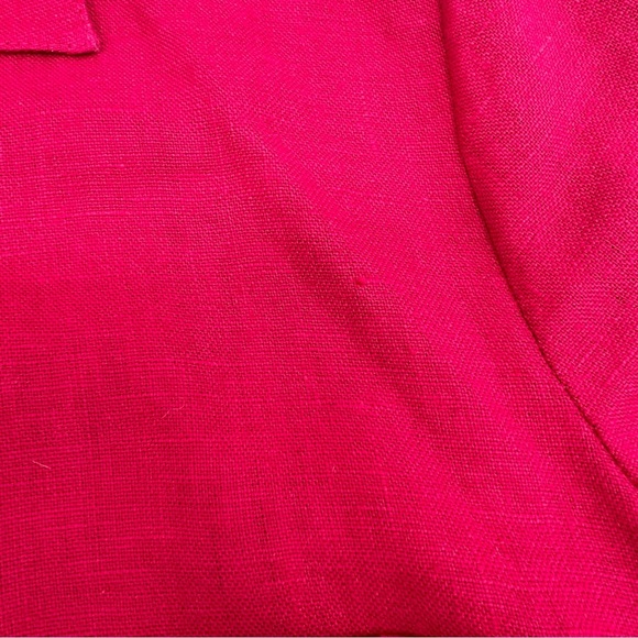 Mercer & Madison 100% Linen Shirt Dress – Hot Pink – Size 12 - Picture 5 of 10